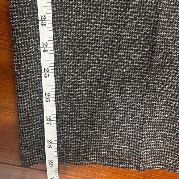 Anne Klein Black White Micro Houndstooth Ankle Pants Size 12 - Picture 2 of 7